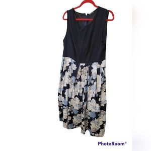 Navy blue solid top, formal skirt dress. Never worn NWOT. Size XL. Brand Shein